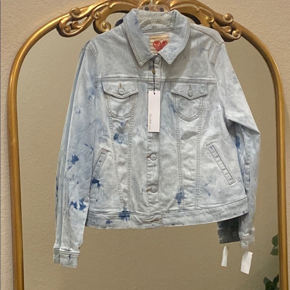 Slink Jeans Tie-Dye Denim Jacket Love Your Body Size 2X - Picture 3 of 10